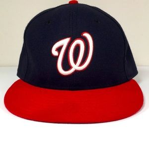 Washington Nationals MLB Authentic Hat | New Era 56FIFTY | Size 7 3/8 | Like New